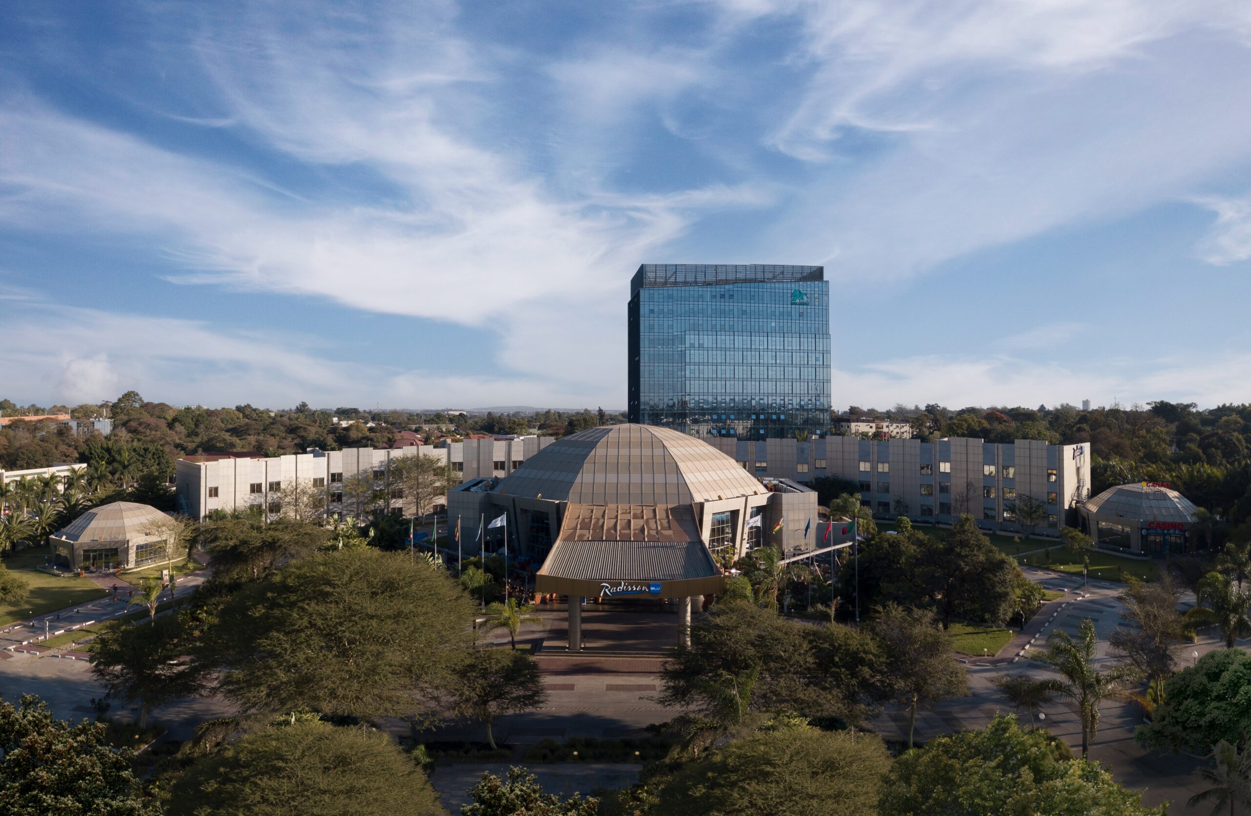 Radisson Blu Hotel Lusaka, exterior.