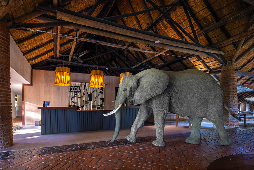 Mfuwe Lodge, dans le parc national de South Luangwa, en Zambie.