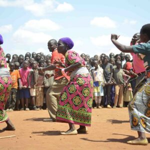 Mujeres actuando en Chisamba, Provincia Central (Zambia).