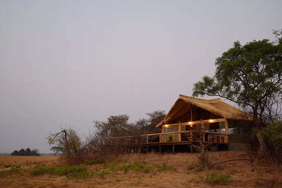 Kasonso Busanga Camp, exterior, the area around Delai Camp.