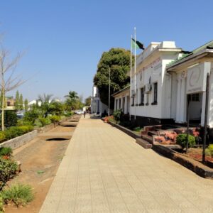 Livingstone town centre, Zambia. Context photograph of the town around Road Lodge Livingstone, not of the property itself.