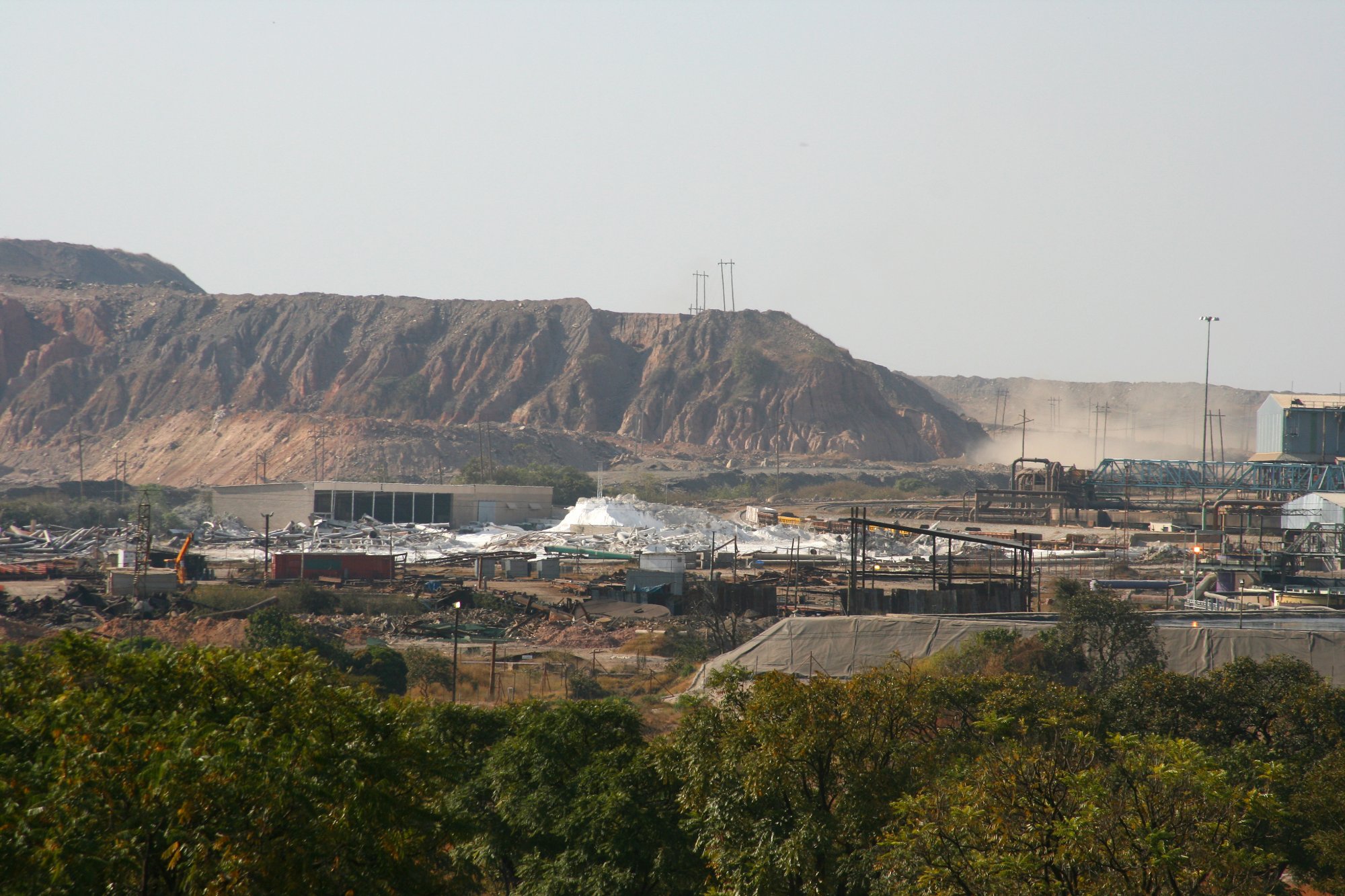 The Nchanga open-pit copper mine near Chingola on the Zambian Copperbelt