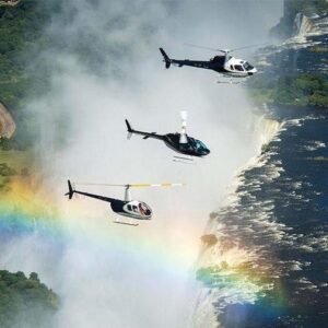 Exhilarating Flight Over Vic Falls Zambezi River and Surroundings