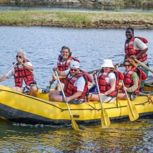 Zambezi River Float with Game Drive and White Rhino Safari